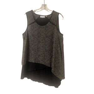 Habitat sleeveless layered blouse sz Medium